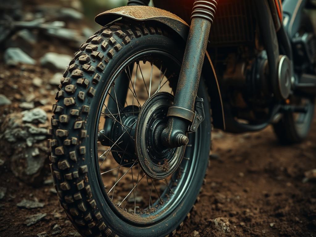Ελαστικό off-road πάνω σε βράχο